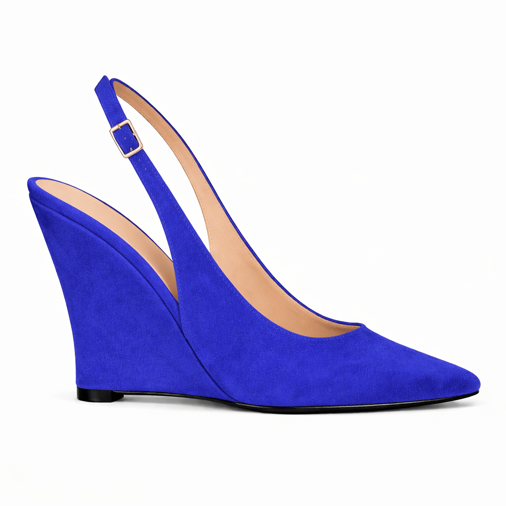 Identità Décolleté Slingback PAULINA CAMOSCIO BLU