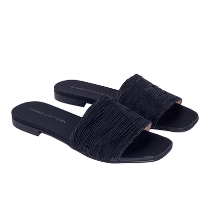 Identità Flat JEANA PELLE/SETA NERO