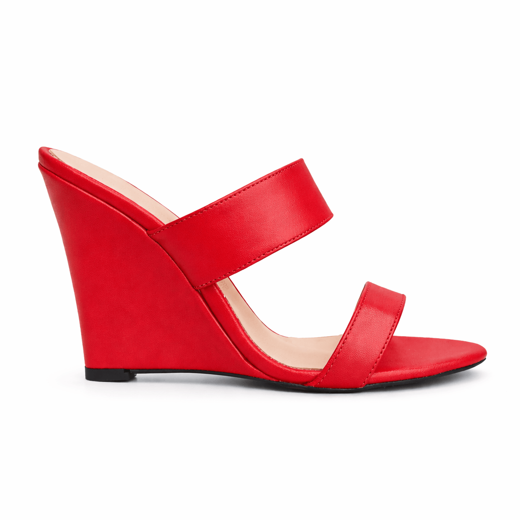 Identità Mules KELLY PELLE ROSSO