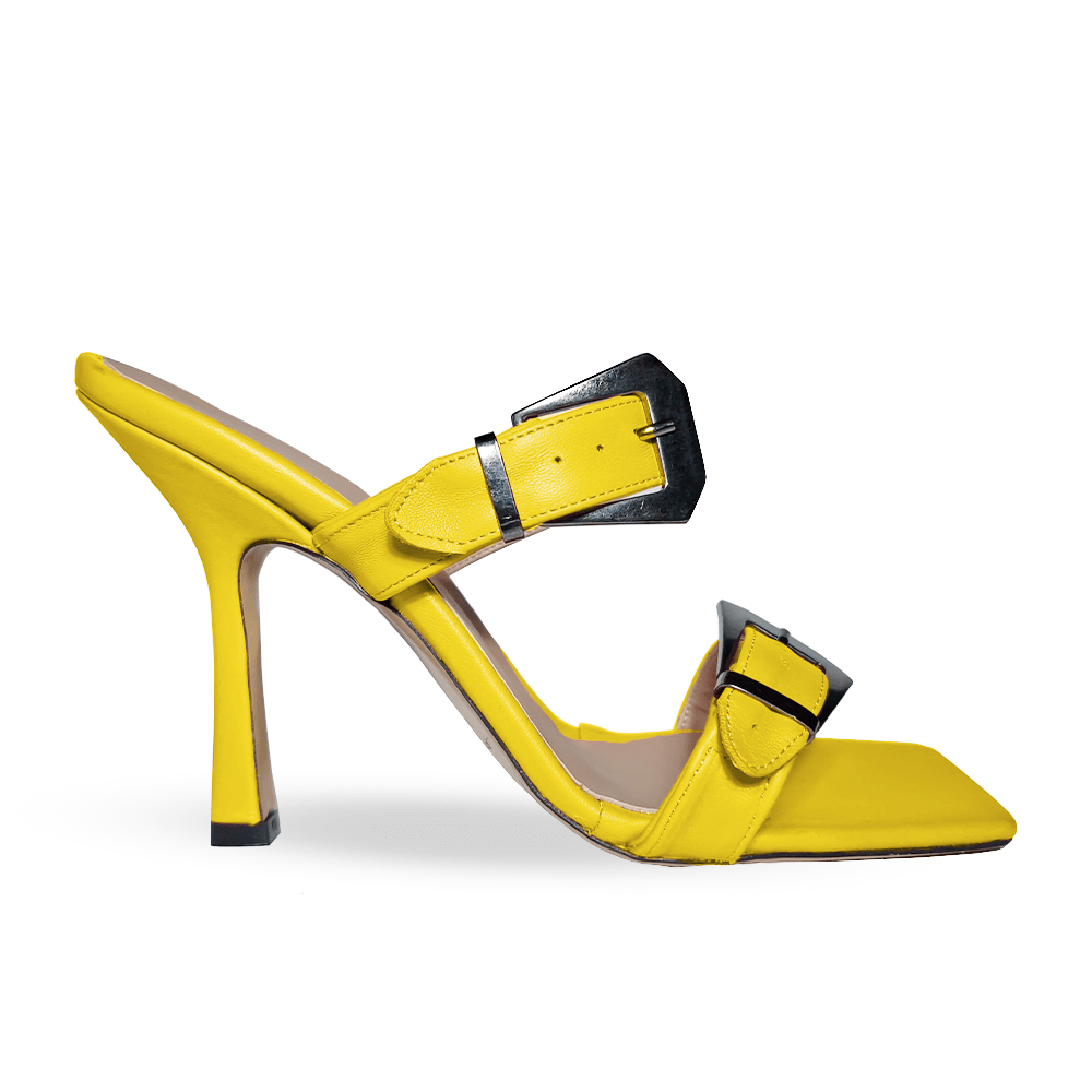 Identità Mules KIM PELLE GIALLO