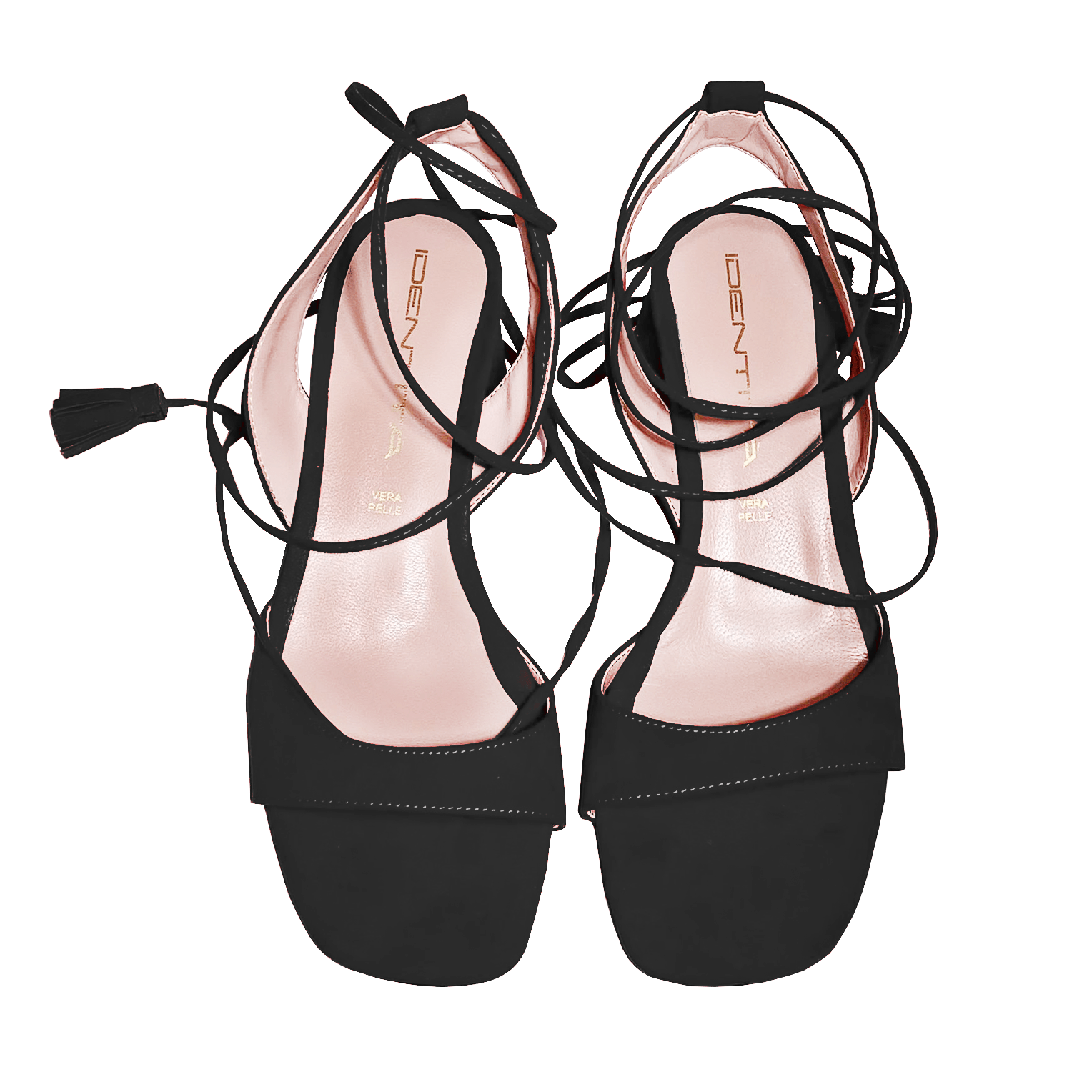 Identità Sandali stringati ANGELICA CAMOSCIO NERO