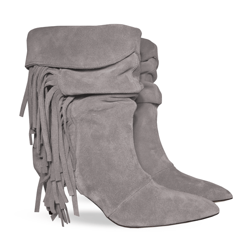 Identità Stivaletti BRIGIDA SCAMOSCIATO GRIGIO