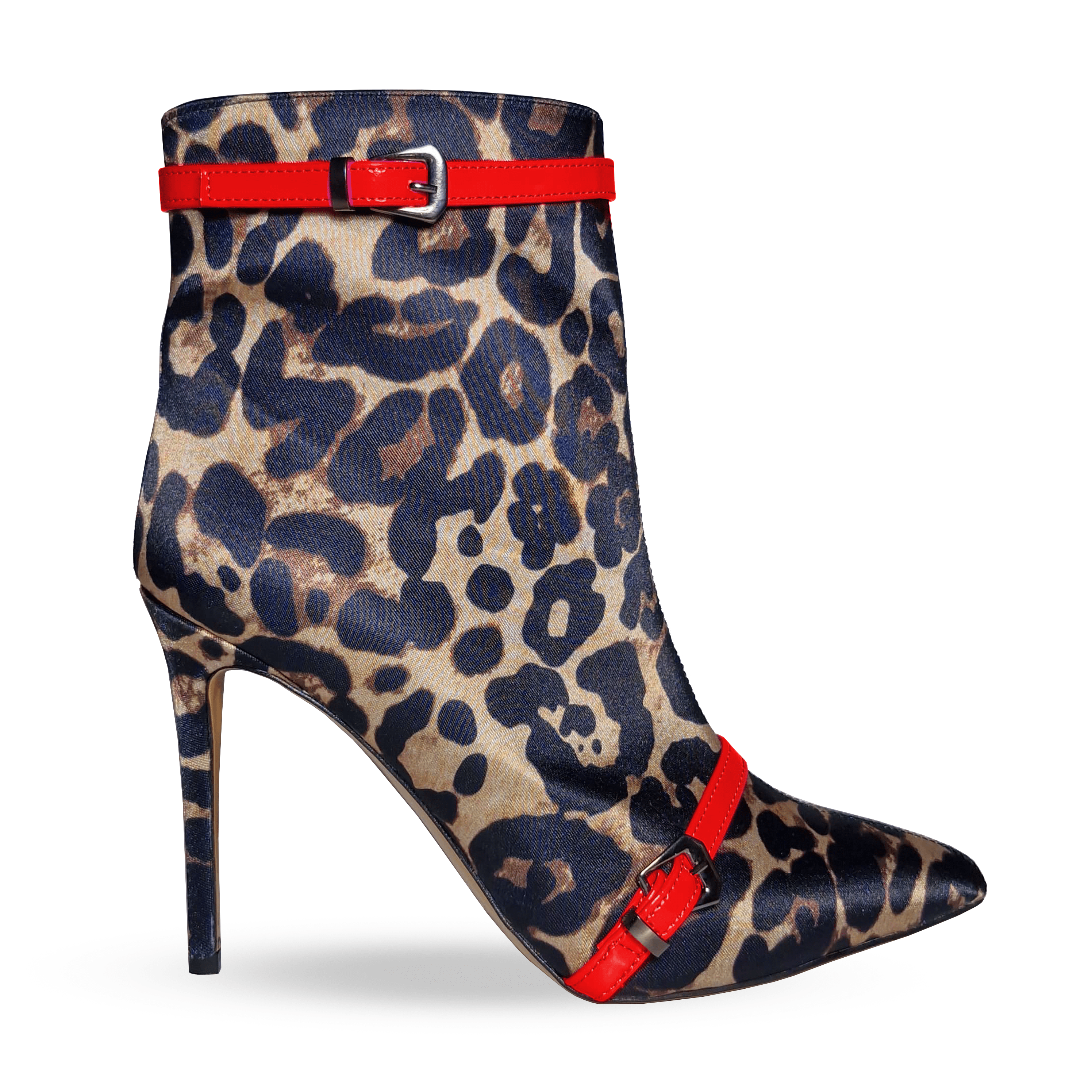 Identità Stivaletti HAZEL LEOPARDATO ANIMALIER/ROSSO