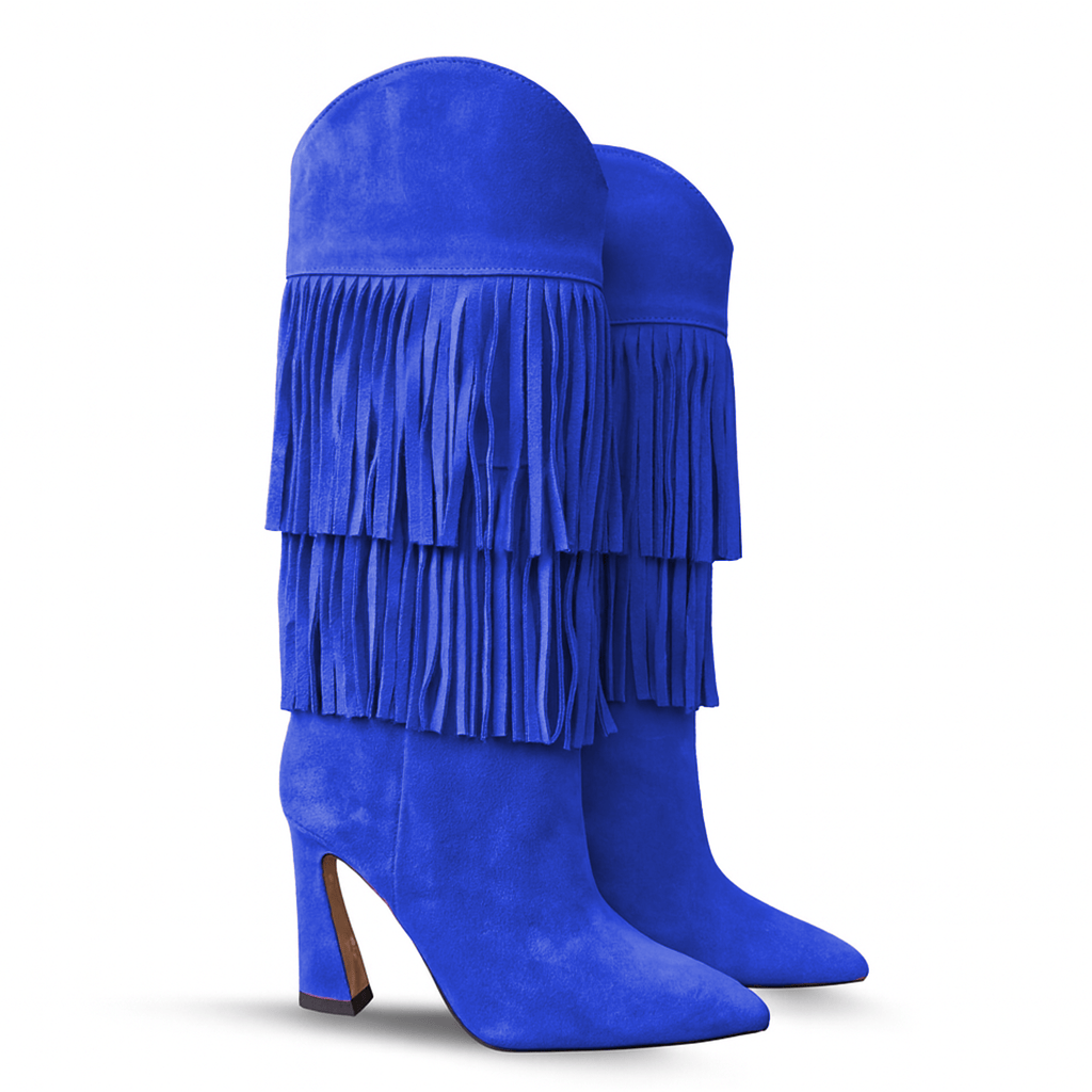 Identità Stivali ANTONIA CAMOSCIO BLU