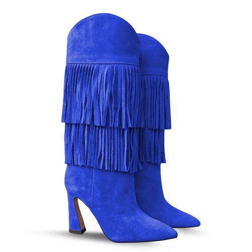 Identità Stivali ANTONIA CAMOSCIO BLU