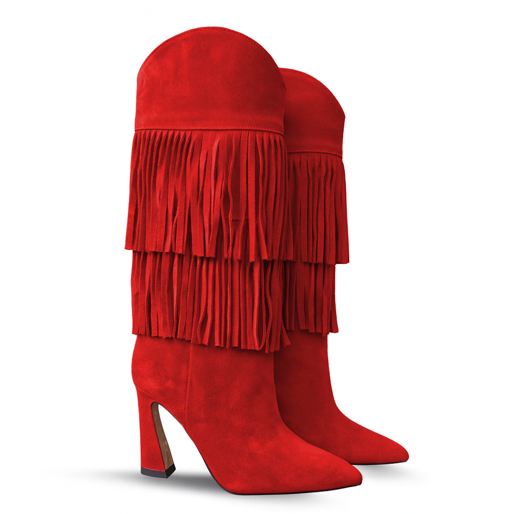 Identità Stivali ANTONIA CAMOSCIO ROSSO