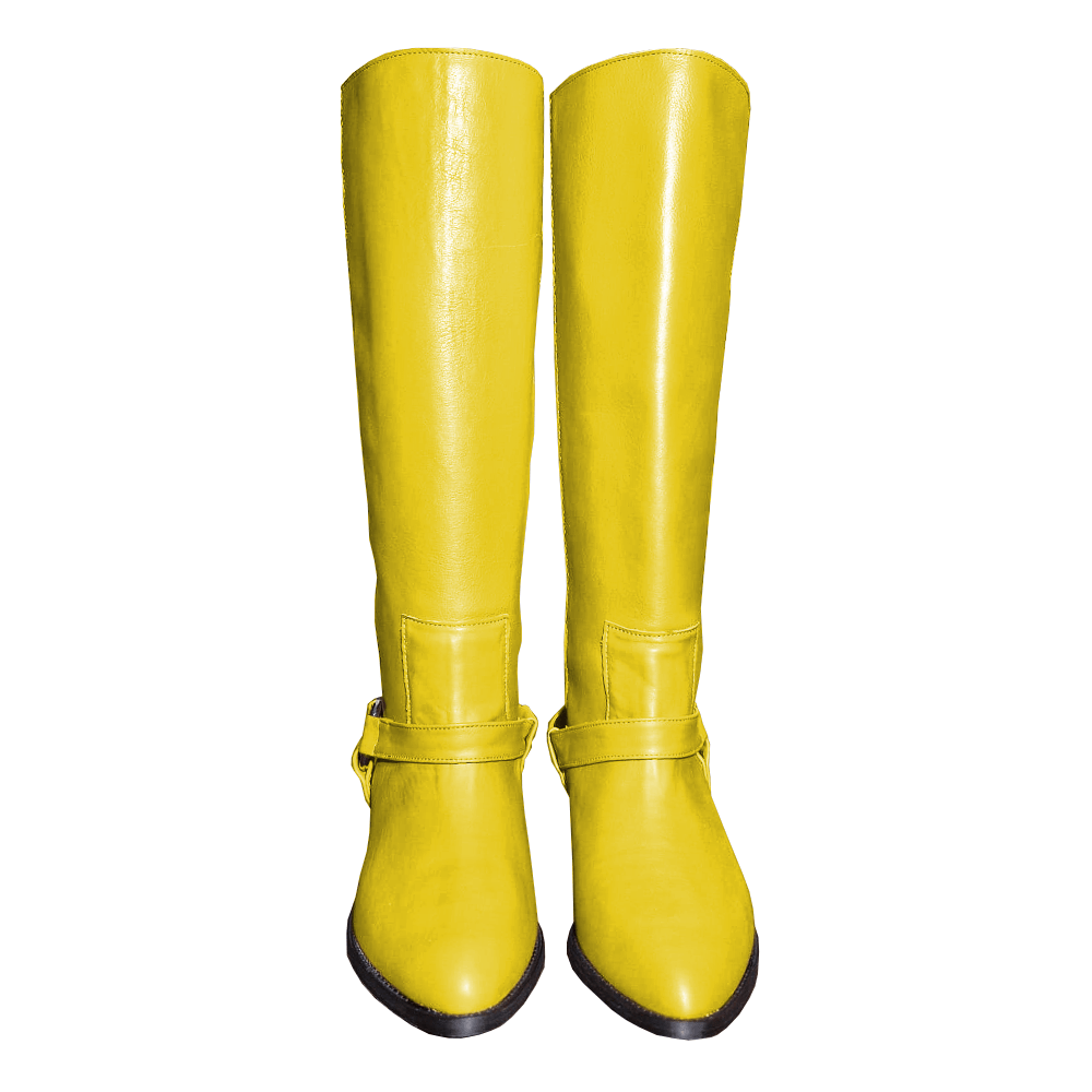 Identità Stivali DESIREE PELLE GIALLO