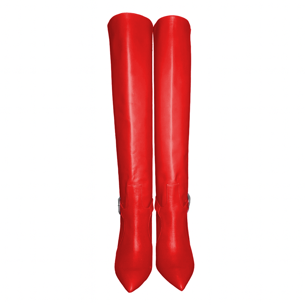 Identità Stivali ERSILIA PELLE ROSSO