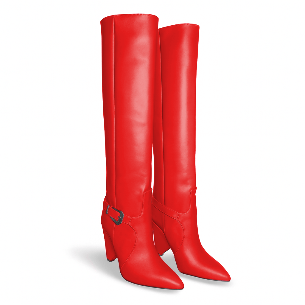 Identità Stivali ERSILIA PELLE ROSSO