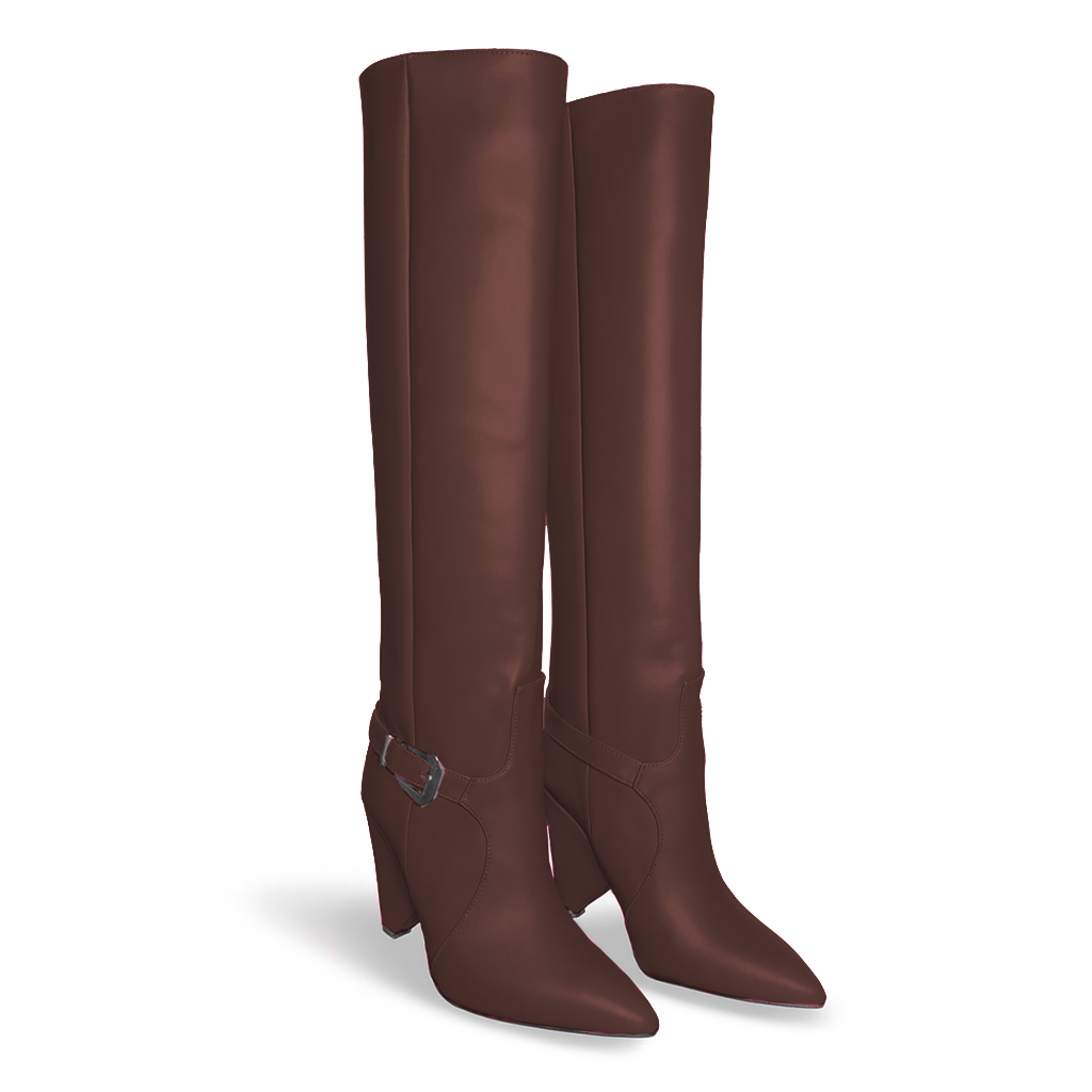 Identità Stivali ERSILIA PELLE TESTA DI MORO