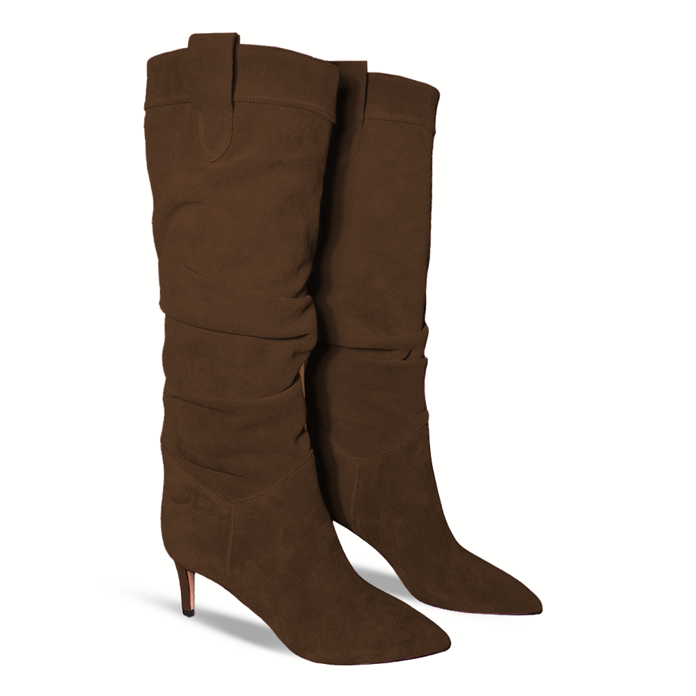 Identità Stivali NADIN SCAMOSCIATO MARRONE