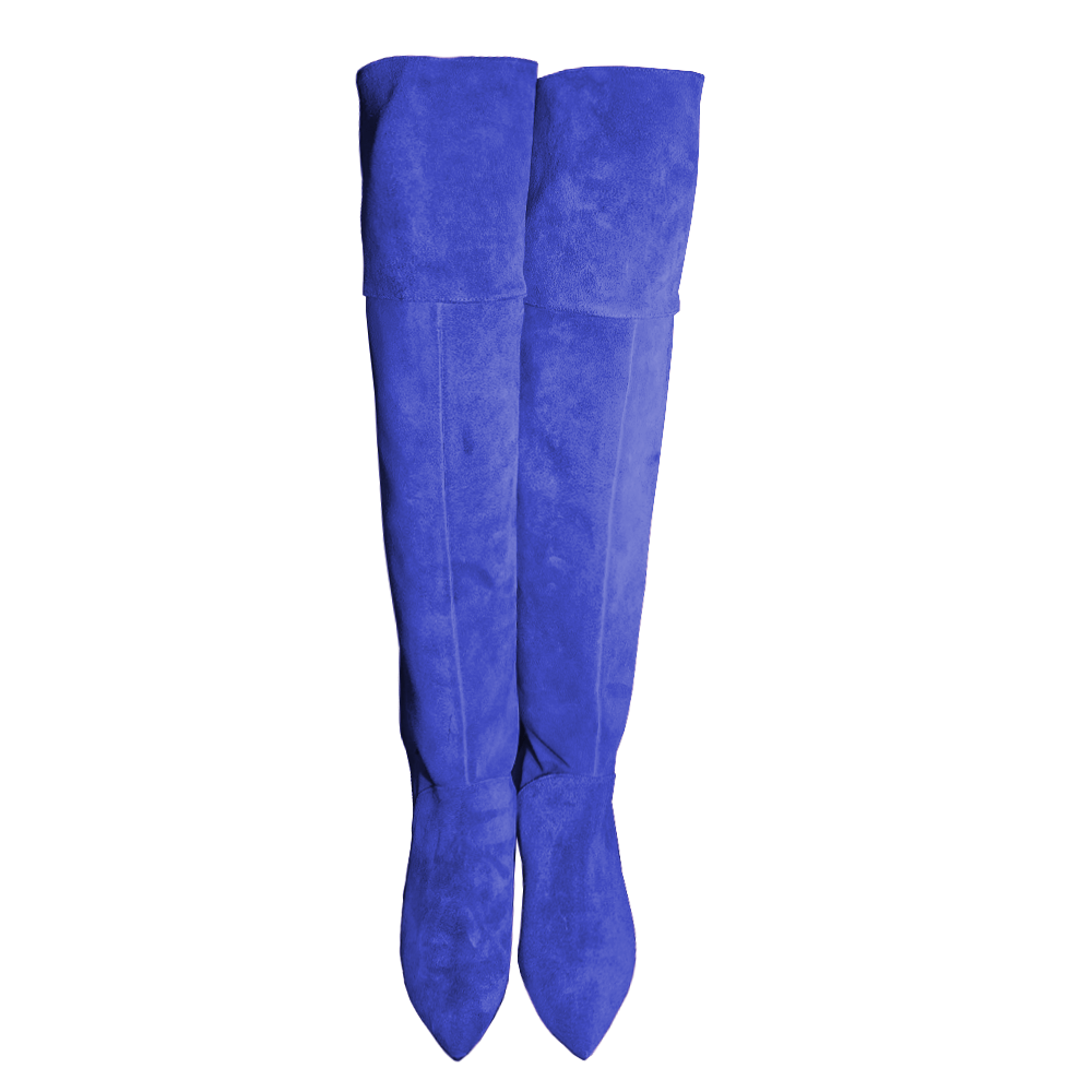 Identità Stivali VALENTINE SCAMOSCIATO BLU