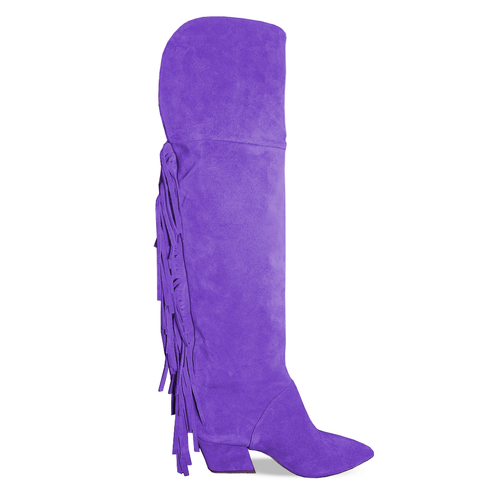 Identità Stivali VALENTINE SCAMOSCIATO VIOLA
