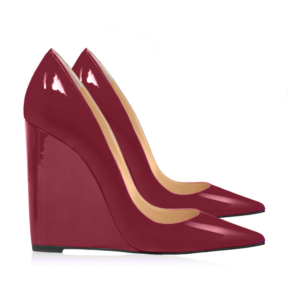 Identità Décolleté MONICA VERNICE BURGUNDY 100mm