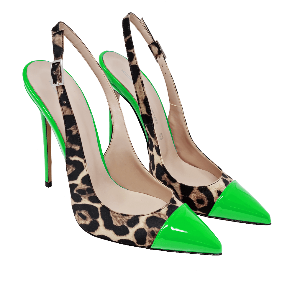 Identità Décolleté Slingback TAKA RASO ANIMALIER