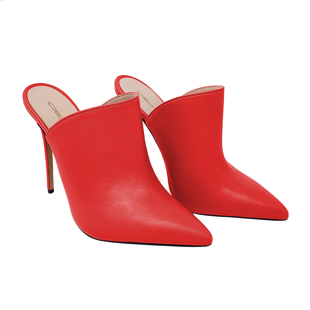 Identità Mules HEBA PELLE ROSSO