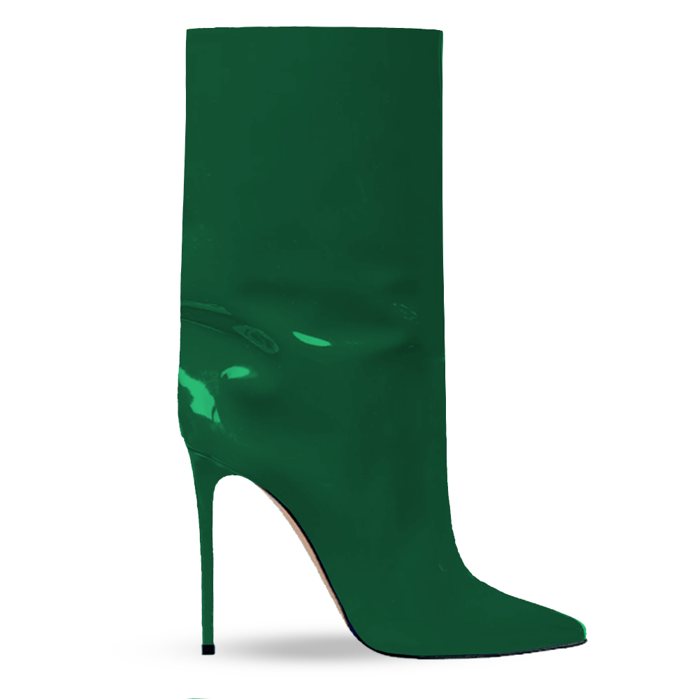 Identità Stivali EVELYN VERNICE VERDE