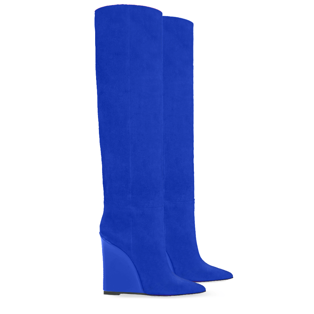 Identità Stivali FARAH CAMOSCIO BLU