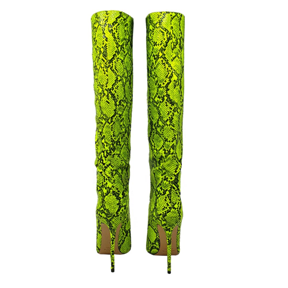 Identità Stivali GWEN VERNICE VERDE LIME