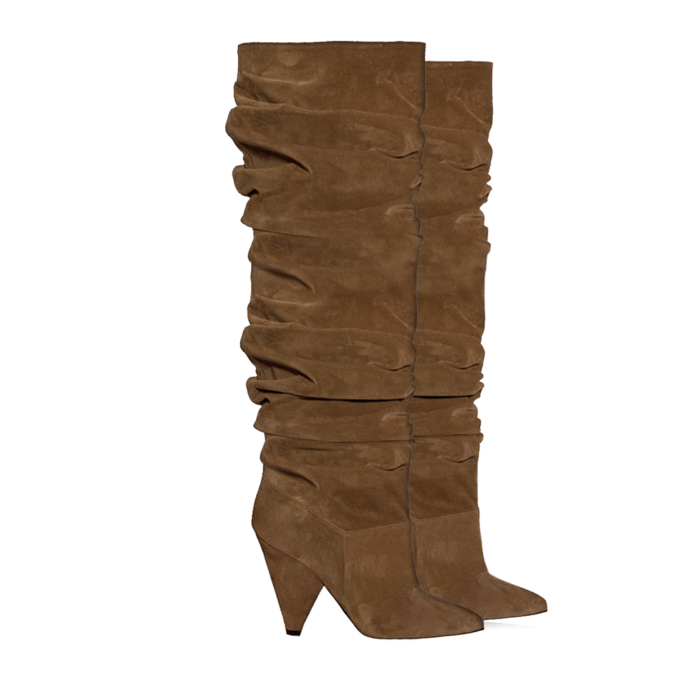 Identità Stivali KYRA SCAMOSCIATO CUOIO